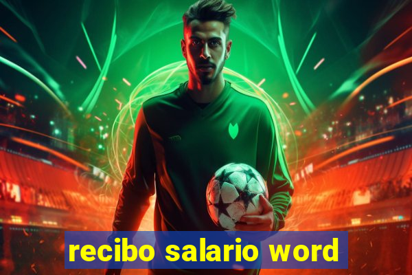 recibo salario word