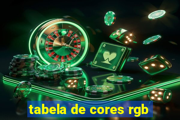 tabela de cores rgb