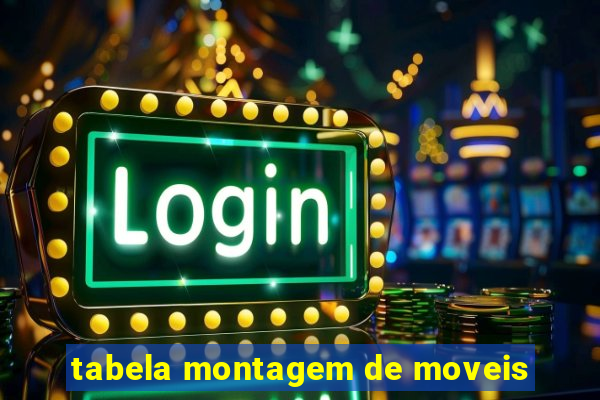 tabela montagem de moveis