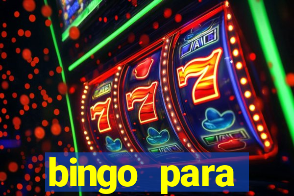 bingo para despedida de solteira para imprimir